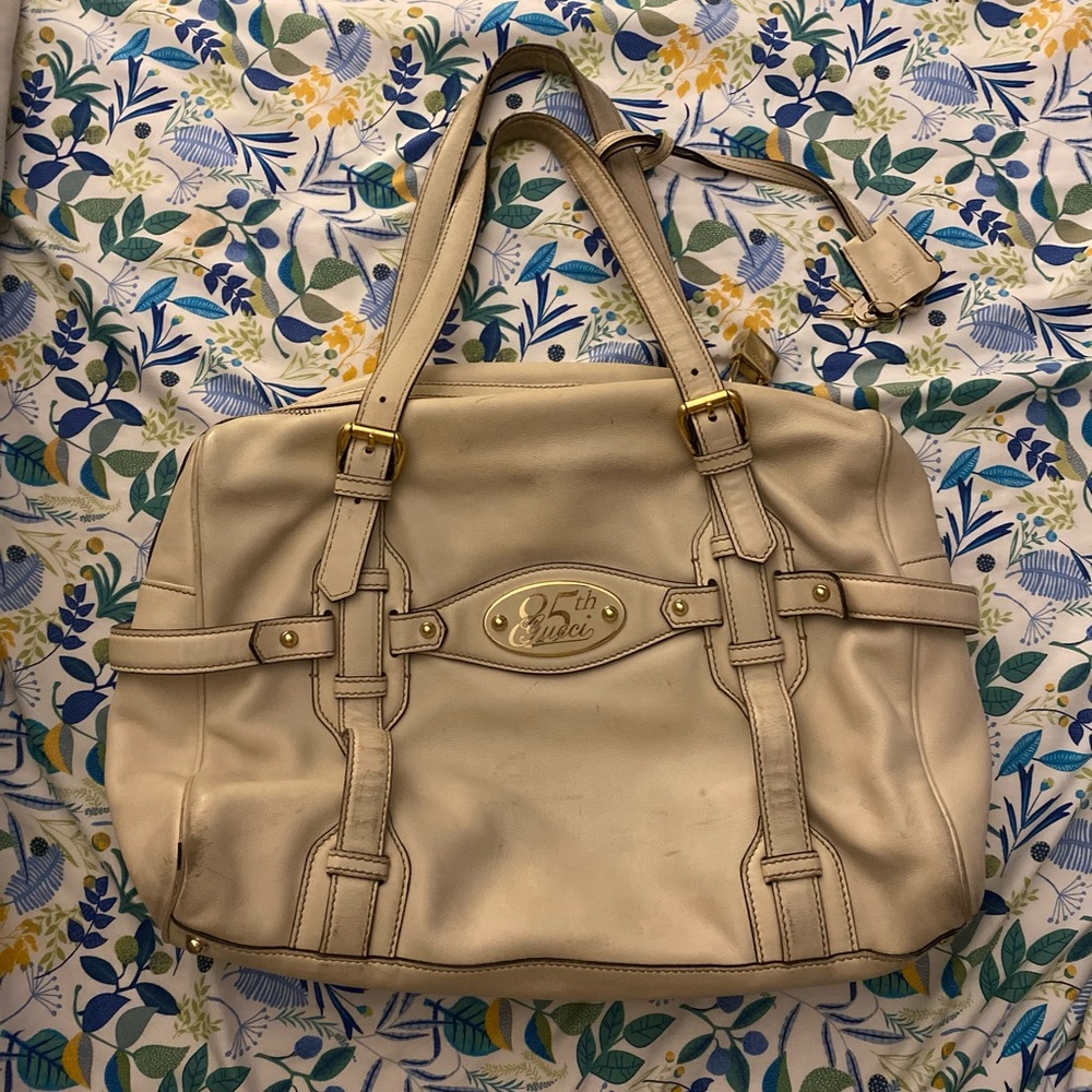 Gucci 85th anniversary shoulder bag w/ horse bit buckle